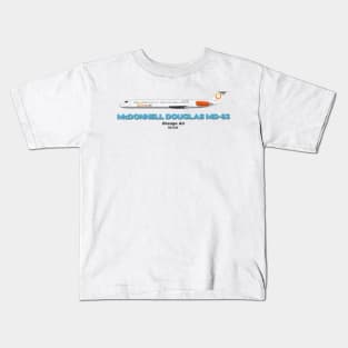 McDonnell Douglas MD-83 - Orange Air Kids T-Shirt